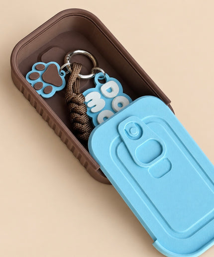 Porte-clés Dog Mom avec boîte de rangement